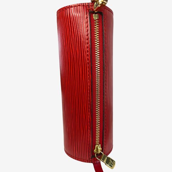 Louis Vuitton Rouge Epi Leather Mini Papillon Wristlet Bag 1996 France MI0976 - Picture 9 of 14